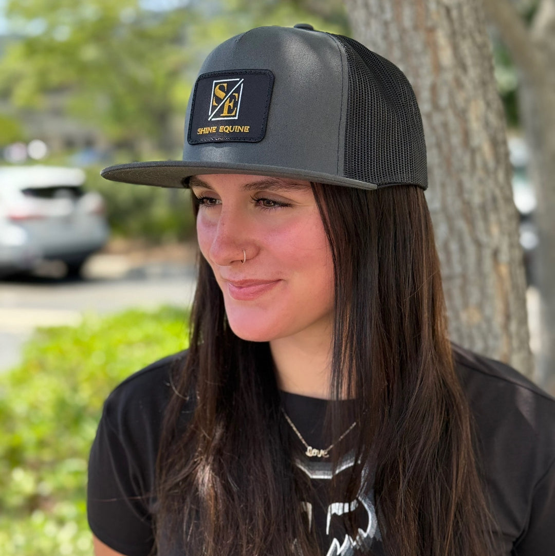 Shine Equine Patch Flat Bill Hat