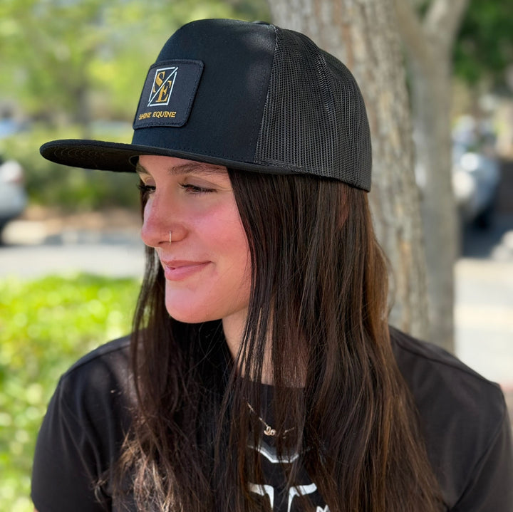 Shine Equine Patch Flat Bill Hat