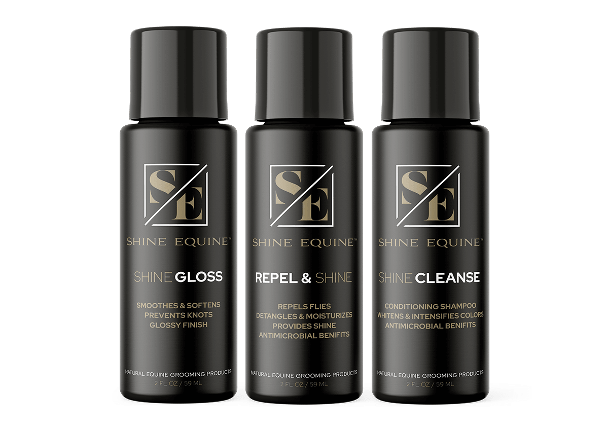 Shine Cleanse, Repel & Gloss Free Sample Kit – Shine Equine LLC