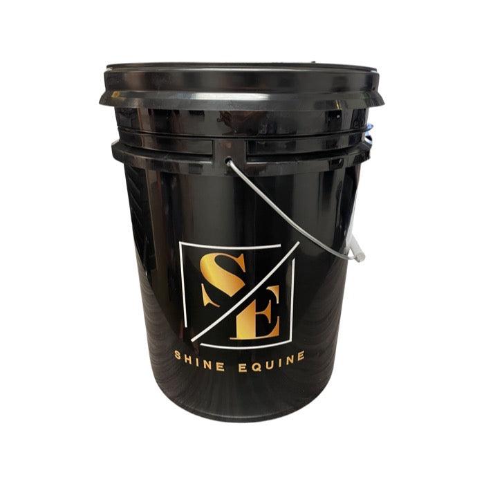 Shine Equine Black Bucket - Shine Equine LLC