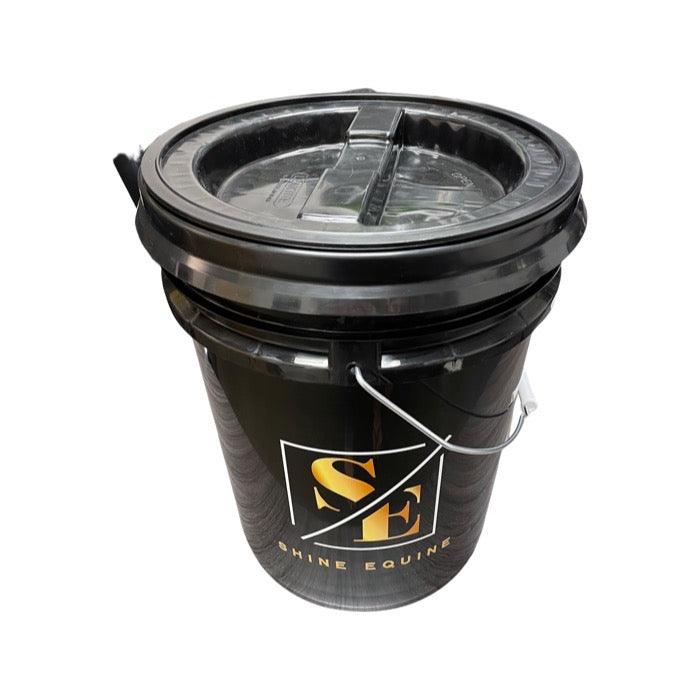 Shine Equine Black Bucket Shine Equine LLC