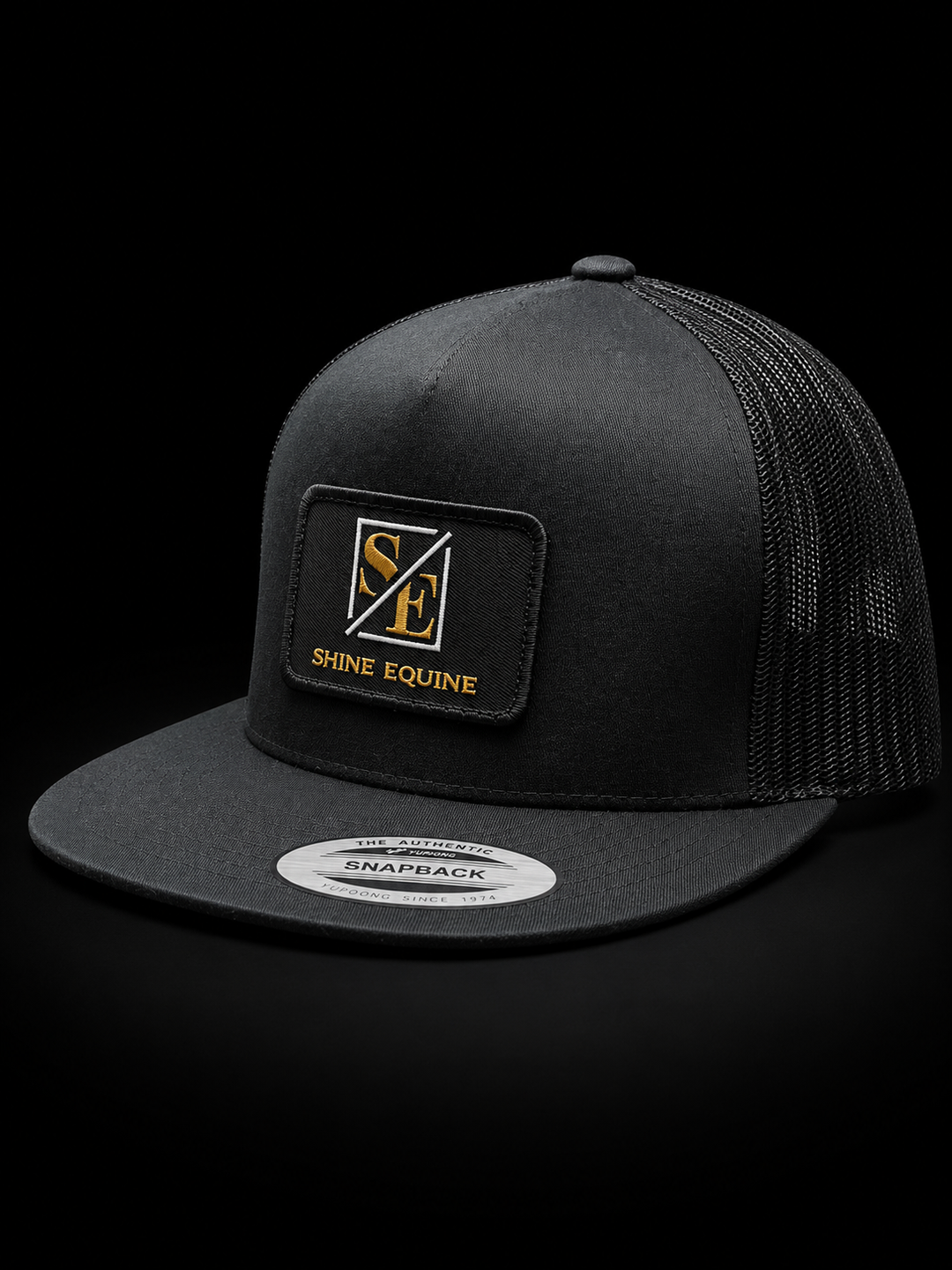 Shine Equine Patch Flat Bill Hat