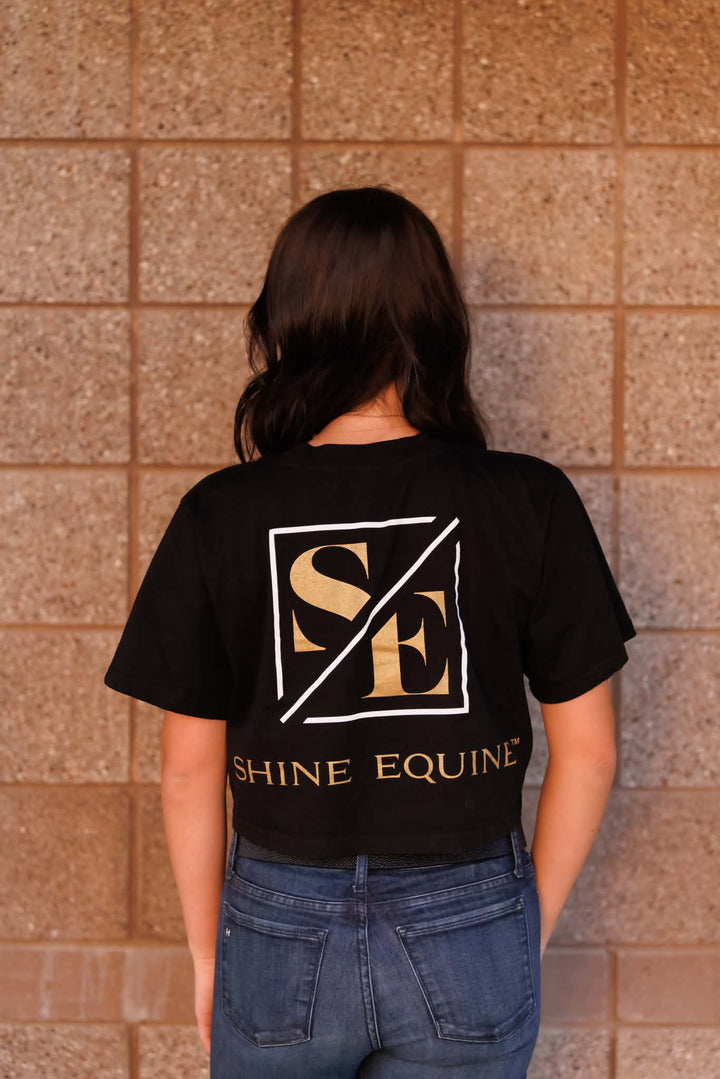 Shine Equine Signature Shine Crop Tee