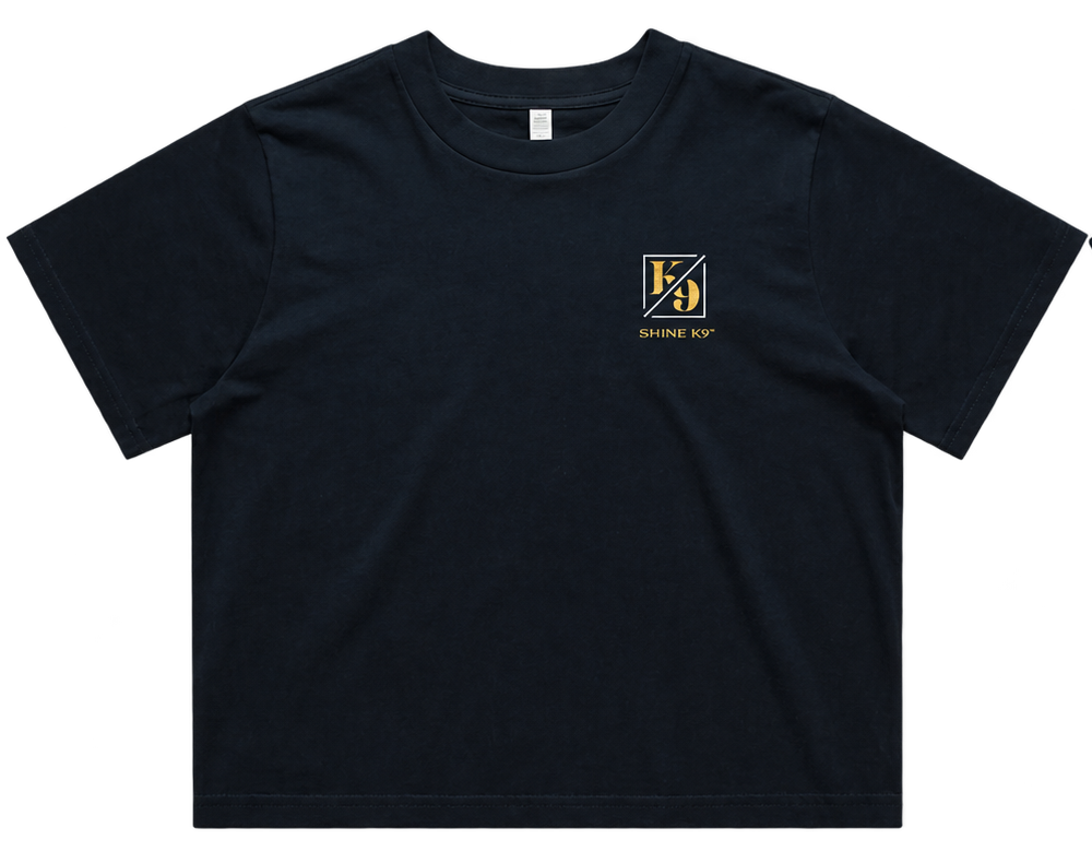 Shine K9 Crop Tee